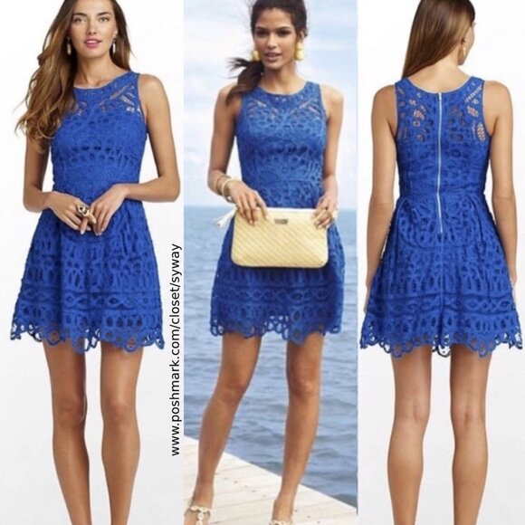 Lilly Pulitzer Blue Foley Dress - Picture 3 of 15